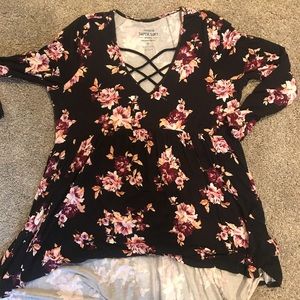 Torrid floral top size 0